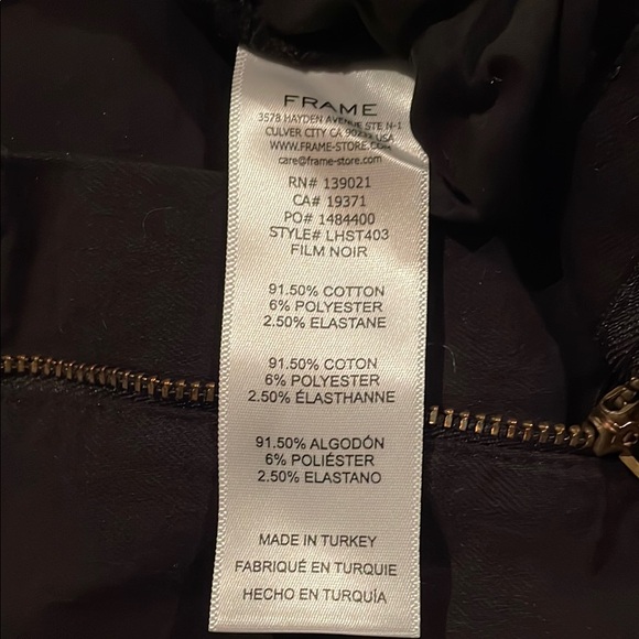 FRAME Denim Le High Straight in Film Noir size 27 - Picture 12 of 15